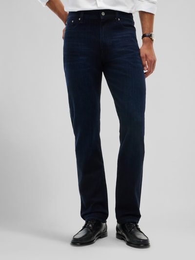 Tommy Hilfiger Straight Fit Jeans aus Baumwoll-Mix Modell 'DENTON SLIM' Dunkelblau 4