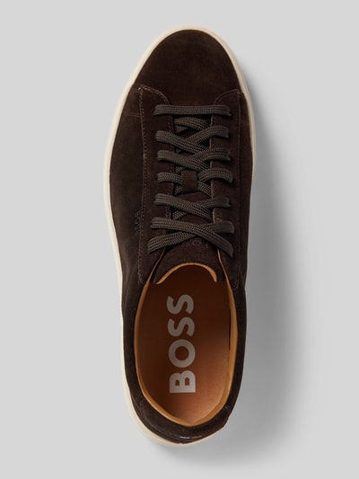 BOSS Sneaker mit Label-Details Modell 'Kieran' Dunkelbraun 3