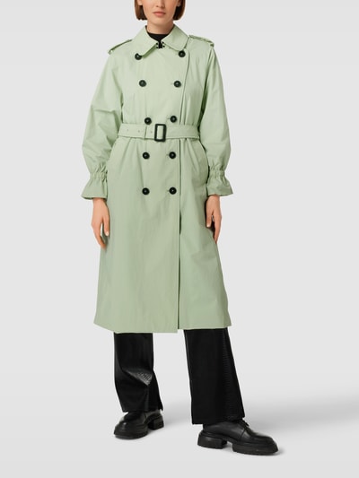 SAVE THE DUCK Płaszcz z naszywką z logo model ‘EMBER’ Limonkowy 4