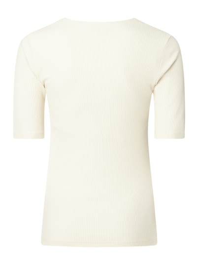 BOSS Shirt mit Karree-Ausschnitt Modell 'Evaka' Offwhite 3