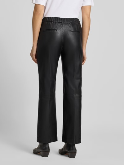 OPUS PANTS Loose Fit Pants in Leder-Optik Modell 'Luane' Black 5