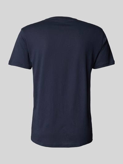 Emporio Armani T-Shirt mit Label-Patch Dunkelblau 3
