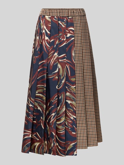 Weekend Max Mara Midi-Rock aus Schurwoll-Mix Modell 'FANALE' Bordeaux 2