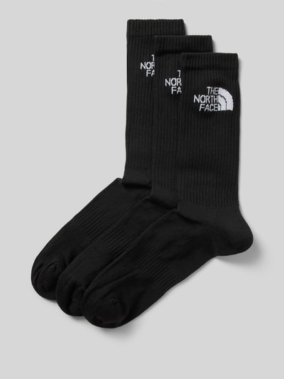 The North Face Socken mit Label-Print im 3er-Pack Black 1