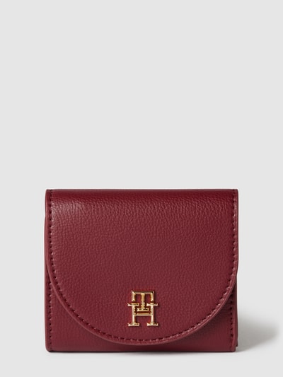 Tommy Hilfiger Portemonnaie mit Label-Detail Modell 'Life' Bordeaux 1