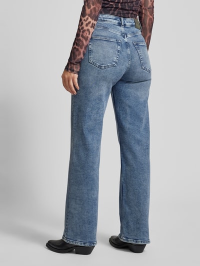 Only Wide leg jeans in 5-pocketmodel, model 'JUICY' Jeansblauw - 5