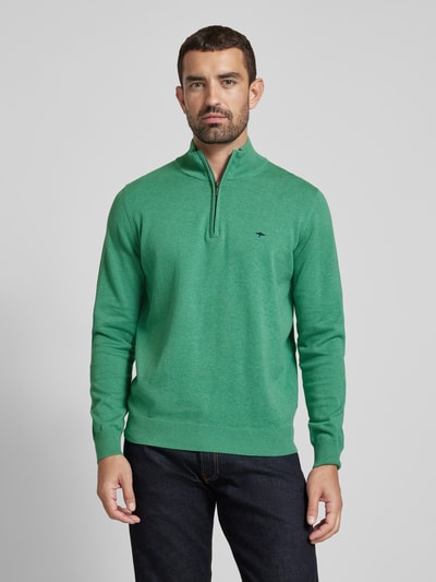 Fynch-Hatton Gebreide pullover met schipperskraag Lichtgroen - 4