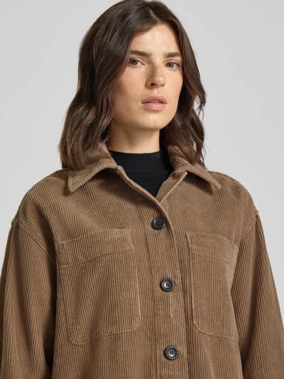 Armedangels Oversized Overshirt aus reiner Baumwolle Modell 'ALMARAALI' Taupe 3