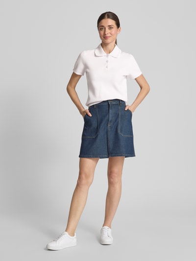 Emporio Armani Poloshirt in Strick-Optik Rose 1