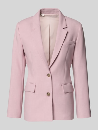 Produktfoto, Regular Fit Longblazer mit Reverskragen Modell 'RITA' von Selected Femme, jednolity kolor, dwurzędowe zapięcie, długie rękawy, patki kieszeni