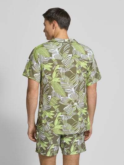 BOSS Relaxed Fit Freizeithemd mit Resortkragen Khaki 5