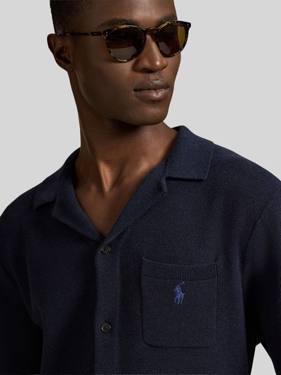 Polo Ralph Lauren Regular Fit Poloshirt aus reiner Baumwolle Marine Melange 3