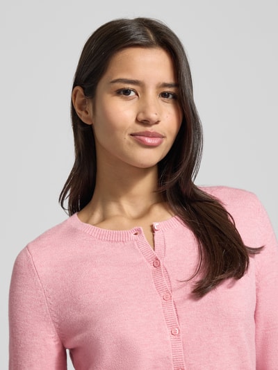 Christian Berg Woman Kurtka z dzianiny z listwą guzikową Brudnoróżowy melanż 3