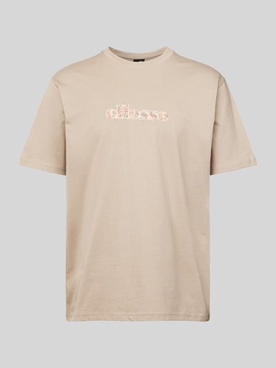 Ellesse T-shirt met labelstitching, model 'MARLO' Taupe - 2