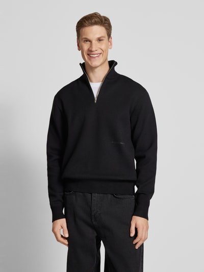 Jack & Jones Schipperstrui met opstaande kraag, model 'VESTERBRO' Zwart - 4