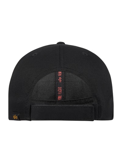 Alpha Industries Cap mit Logo Schwarz 2