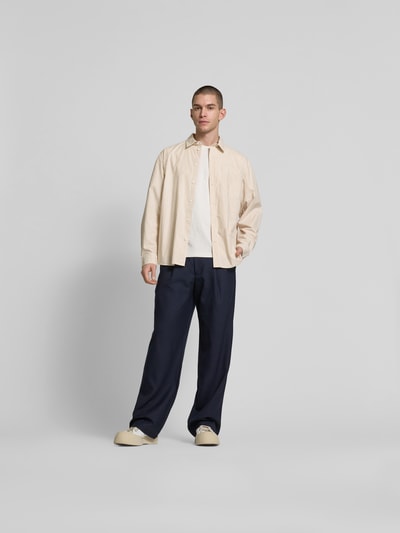 Wood Wood Relaxed Fit Freizeithemd mit Brusttasche Weiss 1