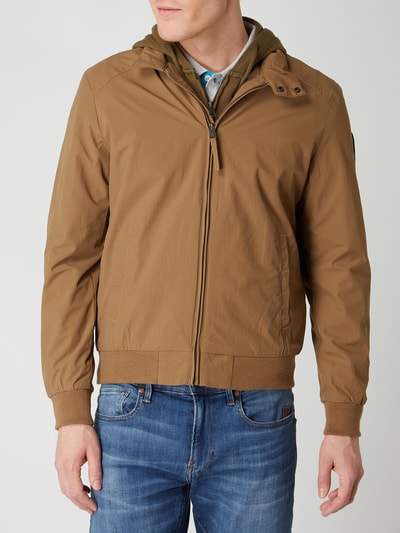 Napapijri Regular fit blouson met wattering - model 'Agard' Zand - 4