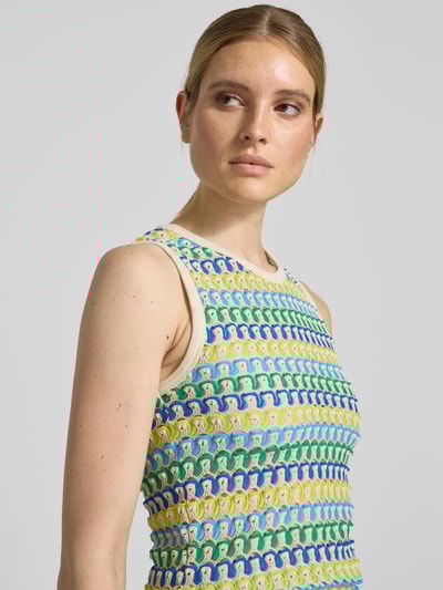 Rich & Royal Tricottop met ronde hals Blauw - 3