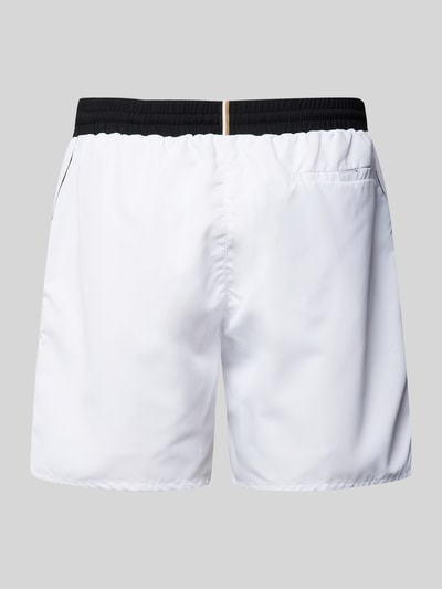 BOSS Badehose mit elastischem Bund Modell 'STARFISH' Weiss 3