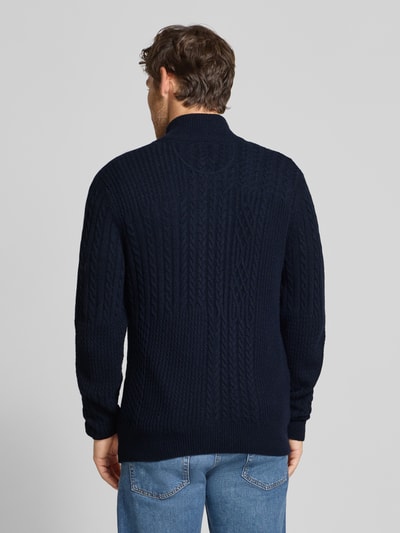 Brax Regular Fit Strickjacke mit Viskose-Anteil Modell 'Jeff' Marine 5