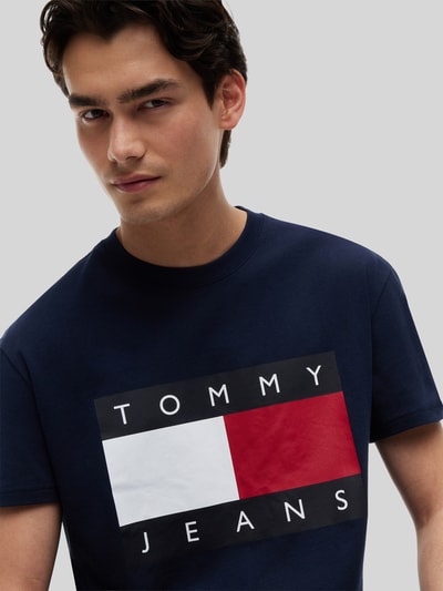 Tommy Jeans Relaxed Fit T-Shirt aus reiner Baumwolle mit Logo-Print Marine 3