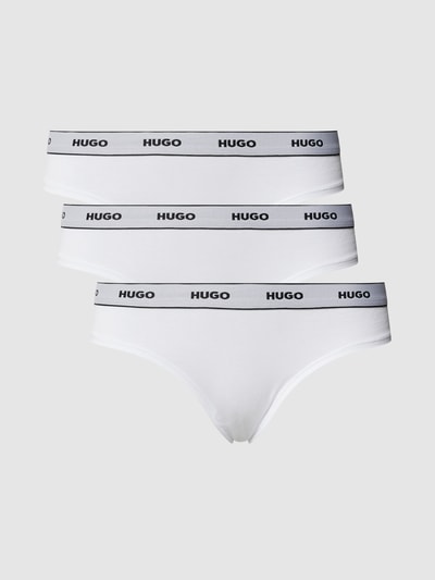 HUGO CLASSIFICATION String mit Logo-Bund im 3er-Pack Weiss 2