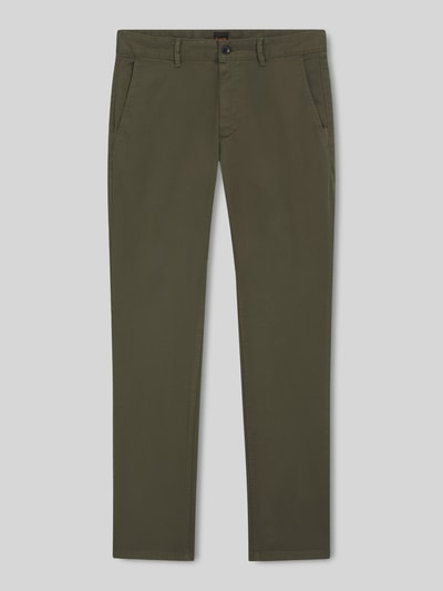 BOSS Orange Slim Fit Chino aus Baumwoll-Mix Modell 'CHINO SLIM' Oliv 2