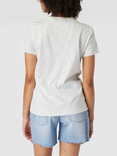 Tom Tailor T-Shirt mit Streifenmuster Offwhite 5