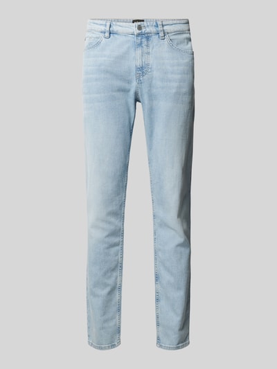 BOSS Straight Fit Jeans aus reiner Baumwolle Modell 'Re.Maine' Hellblau 2