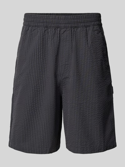 Carhartt Work In Progress Korte broek met structuurmotief, model 'Toland' Zwart - 2