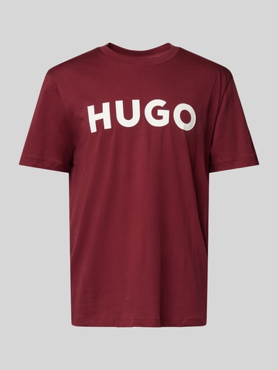 HUGO Oversized T-Shirt mit Rundhalsausschnitt Modell 'DULIVIO' Rot 2