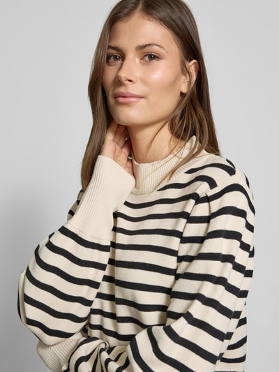 YAS Strickpullover mit Turtleneck Modell 'FONNY' Offwhite 3