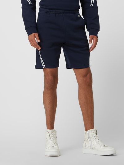 Lacoste Regular Fit Sweatshorts mit Logo-Details  Marine 4