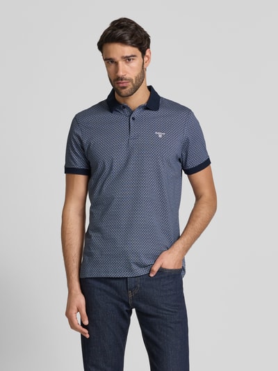 Barbour Regular Fit Poloshirt mit Label-Stitching Modell 'Shell' Marine 4