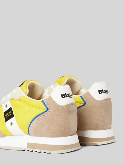 Blauer USA Sneaker im Colour-Blocking-Design Modell 'QUEENS' Gelb 2