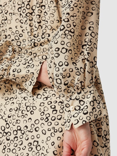 Drykorn Sukienka midi ze wzorem na całej powierzchni model ‘AIDANA’ Beżowy 3