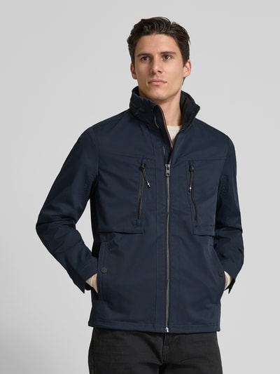 Tom Tailor Regular Fit Funktionsjacke mit wasserdichtem Material Marine 4