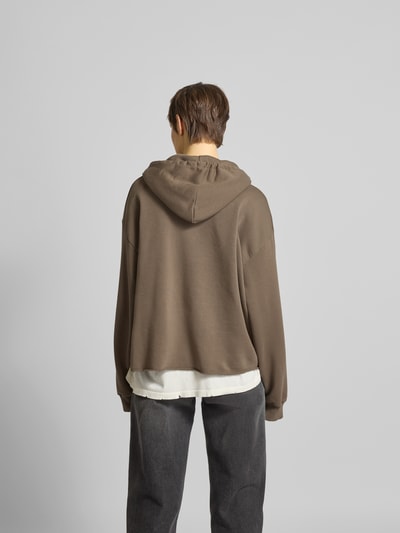 MM6 Maison Margiela Hoodie mit Label-Detail Dunkelgruen 5