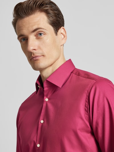 Jake*s Regular Fit Business-Hemd mit Kentkragen Fuchsia 3