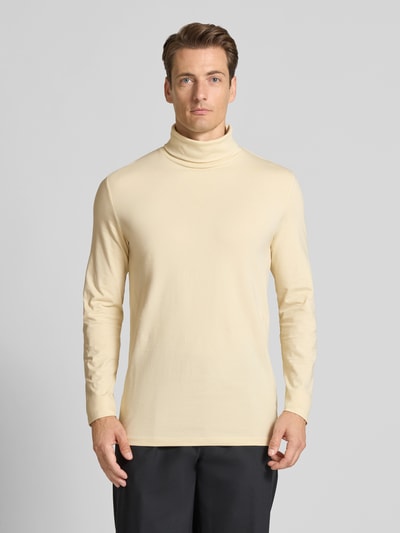 Lindbergh Langarmshirt mit Rollkragen Stein 4