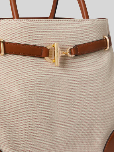 Lauren Ralph Lauren Henkeltasche aus Segeltuch Beige 5