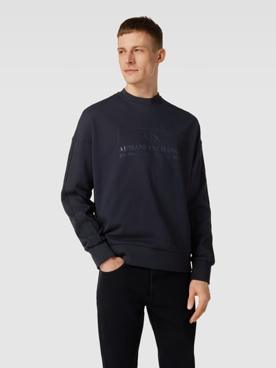 ARMANI EXCHANGE Sweatshirt mit Label-Print Marine 4