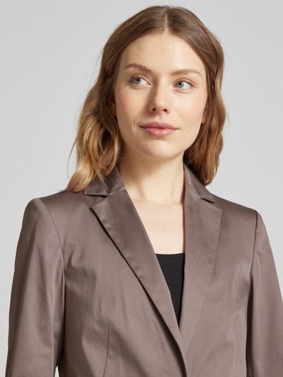 comma Slim Fit Blazer mit Leistentaschen Taupe 3