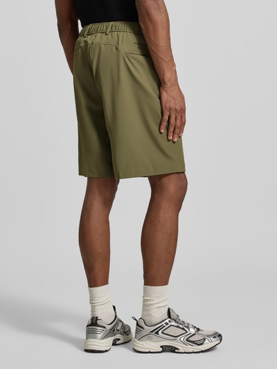 BOSS Green Relaxed Fit Bermudas mit Label-Schriftzug Modell 'SPIRIT70' Oliv 5