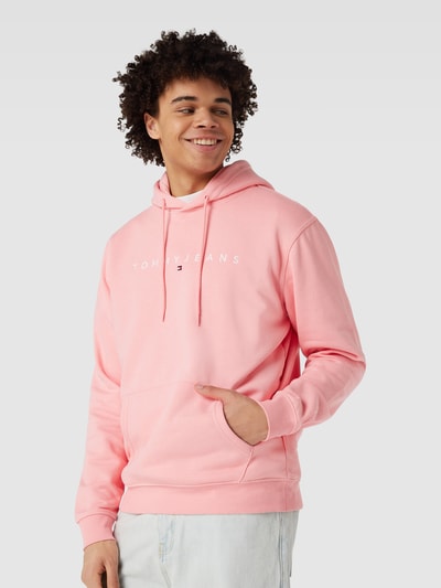 Tommy Jeans Hoodie met labelstitching Rosé - 3