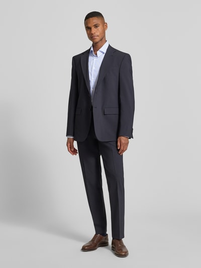 SEIDENSTICKER Slim fit zakelijk overhemd van katoen met kentkraag Koningsblauw - 1