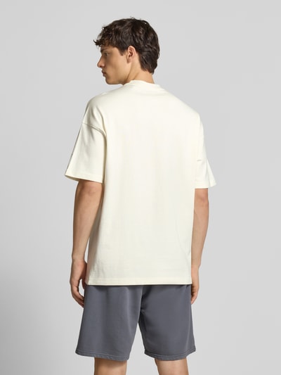 adidas Sportswear T-shirt met labelstitching Offwhite - 5