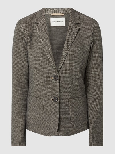 Marc O'Polo Blazer met pied-de-poule-dessin  Donkerbruin - 2