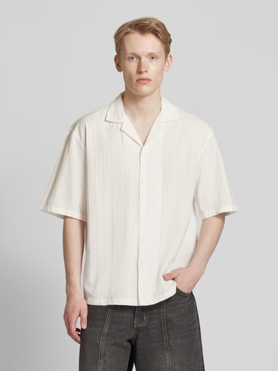 REVIEW Regular fit vrijetijdsoverhemd met reverskraag Offwhite - 4